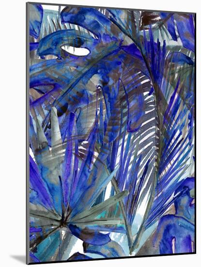 Cobalt Palm I-Ricki Mountain-Mounted Art Print