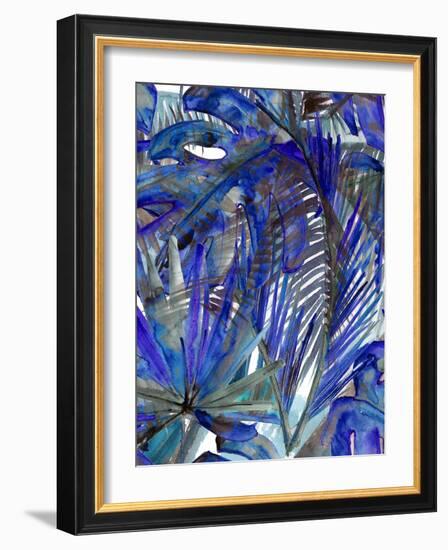 Cobalt Palm I-Ricki Mountain-Framed Art Print