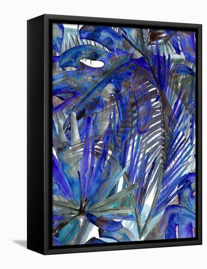 Cobalt Palm I-Ricki Mountain-Framed Stretched Canvas