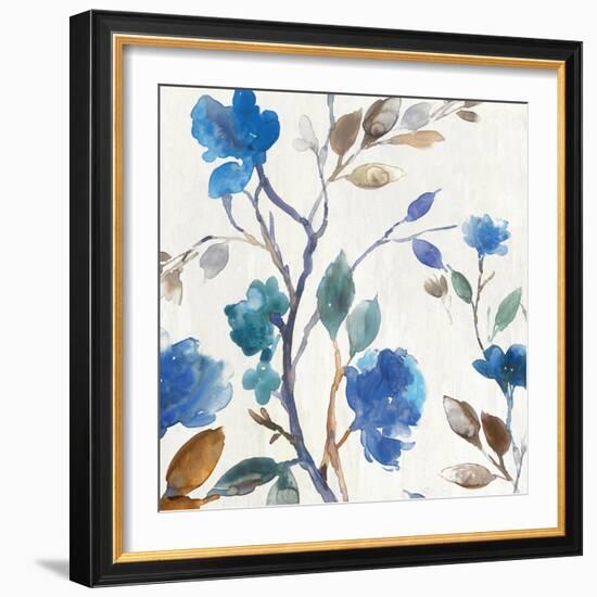 Cobalt Peony I-Asia Jensen-Framed Art Print