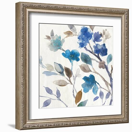 Cobalt Peony II-Asia Jensen-Framed Art Print