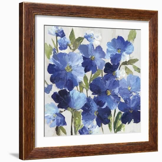 Cobalt Poppies I-Asia Jensen-Framed Art Print