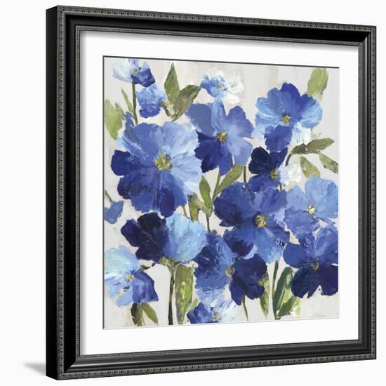 Cobalt Poppies I-Asia Jensen-Framed Art Print