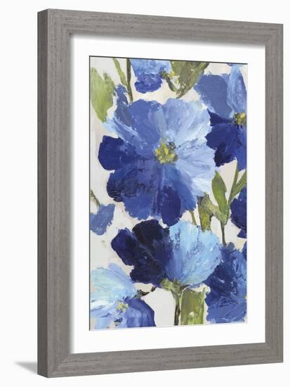 Cobalt Poppies II-Asia Jensen-Framed Art Print