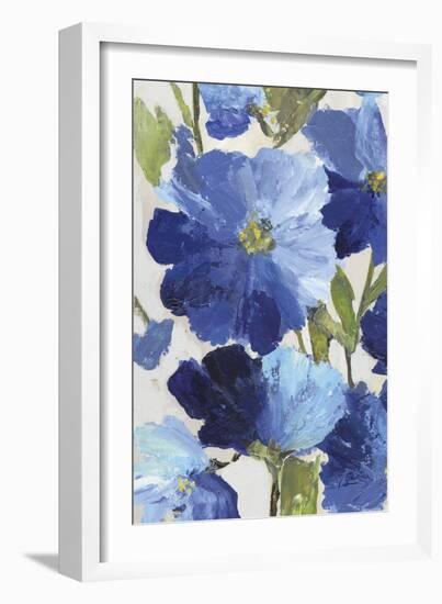 Cobalt Poppies II-Asia Jensen-Framed Art Print