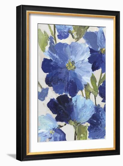 Cobalt Poppies II-Asia Jensen-Framed Art Print