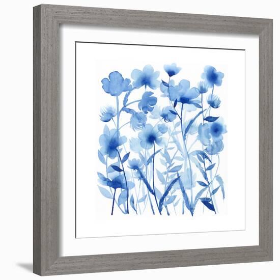 Cobalt Sway I-Grace Popp-Framed Art Print