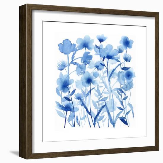 Cobalt Sway I-Grace Popp-Framed Art Print