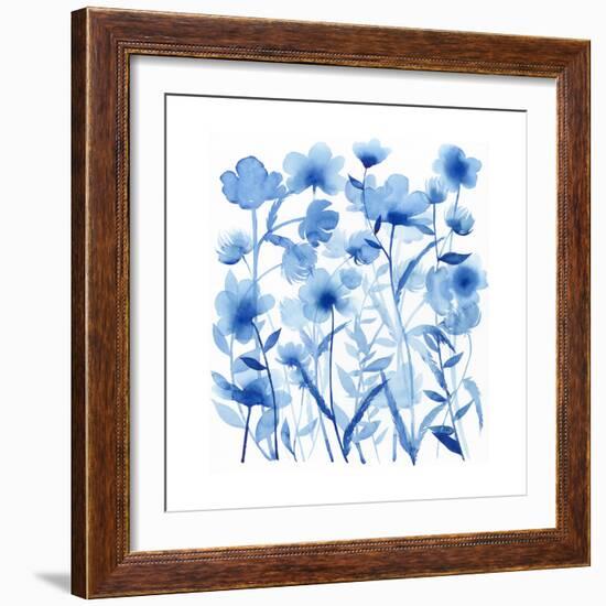 Cobalt Sway I-Grace Popp-Framed Art Print