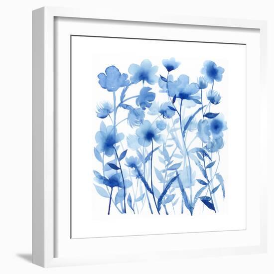 Cobalt Sway I-Grace Popp-Framed Art Print