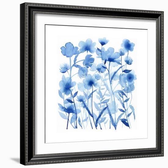 Cobalt Sway I-Grace Popp-Framed Art Print