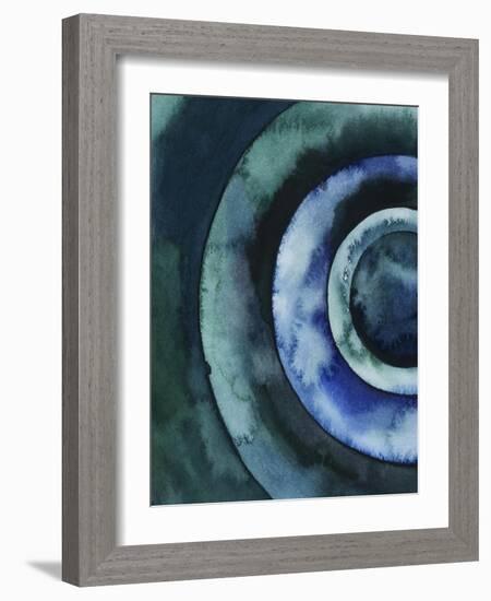 Cobalt Vortex I-Grace Popp-Framed Art Print