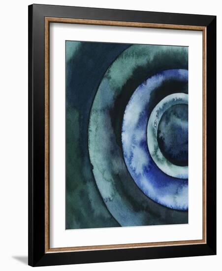 Cobalt Vortex I-Grace Popp-Framed Art Print