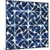 Cobalt Watercolor Tiles III-Grace Popp-Mounted Art Print