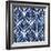 Cobalt Watercolor Tiles IV-Grace Popp-Framed Art Print