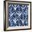 Cobalt Watercolor Tiles IV-Grace Popp-Framed Art Print