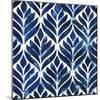 Cobalt Watercolor Tiles IV-Grace Popp-Mounted Art Print