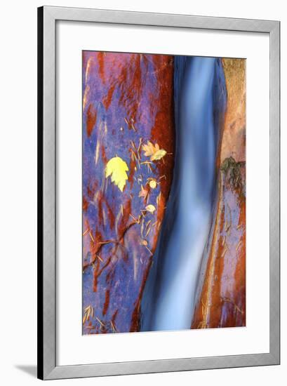 Cobalt Waterflow-Vincent James-Framed Photographic Print