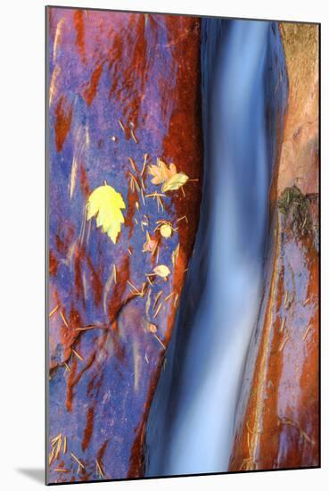 Cobalt Waterflow-Vincent James-Mounted Photographic Print