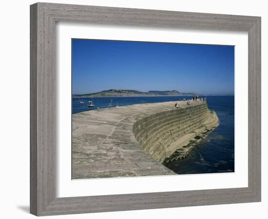 Cobb Quay (The Cobb), Lyme Regis, Dorset, England, United Kingdom-Ken Wilson-Framed Photographic Print