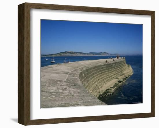 Cobb Quay (The Cobb), Lyme Regis, Dorset, England, United Kingdom-Ken Wilson-Framed Photographic Print