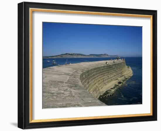 Cobb Quay (The Cobb), Lyme Regis, Dorset, England, United Kingdom-Ken Wilson-Framed Photographic Print