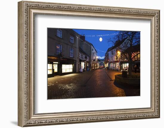 Cobbled Silver Street at Christmas-Mark Sunderland-Framed Photographic Print