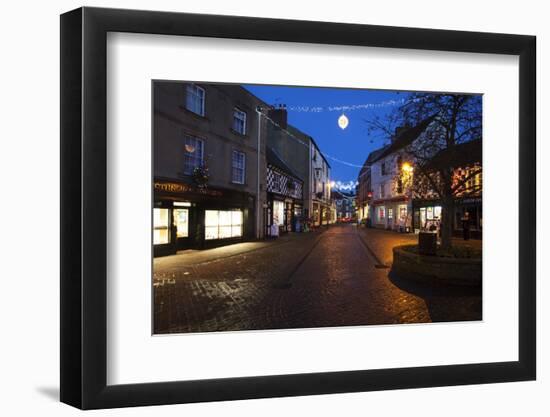 Cobbled Silver Street at Christmas-Mark Sunderland-Framed Photographic Print