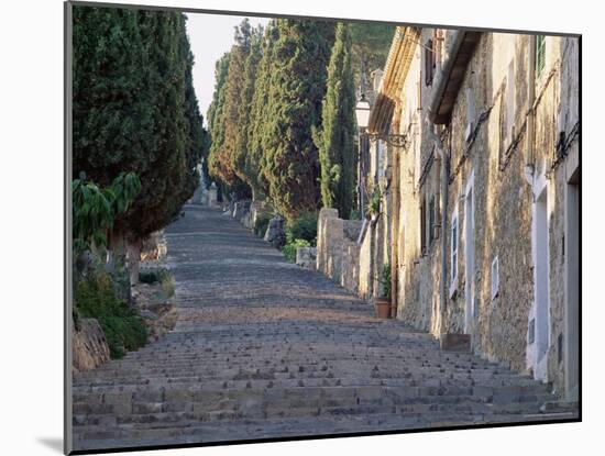 Cobbled Steps Leading to the Calvary, Pollensa, Mallorca (Majorca), Balearic Islands, Spain, Europe-Ruth Tomlinson-Mounted Photographic Print