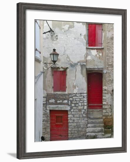 Cobbled Street, Instria, Croatia-Keren Su-Framed Photographic Print