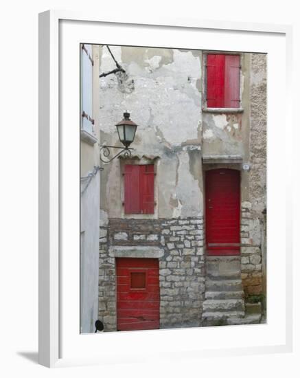 Cobbled Street, Instria, Croatia-Keren Su-Framed Photographic Print