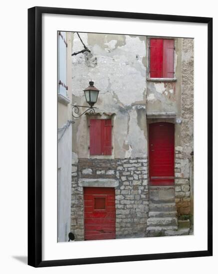 Cobbled Street, Instria, Croatia-Keren Su-Framed Photographic Print
