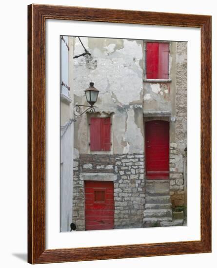 Cobbled Street, Instria, Croatia-Keren Su-Framed Photographic Print