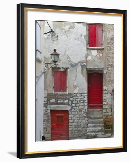 Cobbled Street, Instria, Croatia-Keren Su-Framed Photographic Print