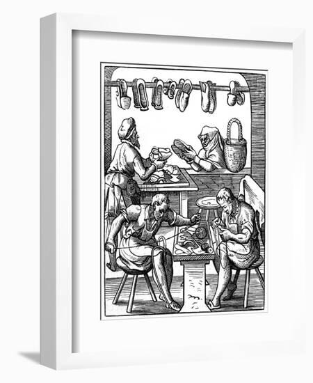 Cobbler, 16th Century (18)-Jost Amman-Framed Giclee Print