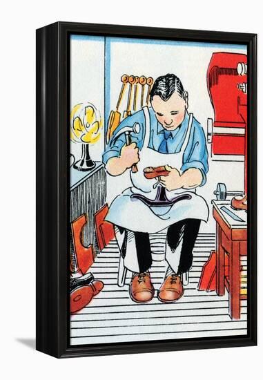 Cobbler-Julia Letheld Hahn-Framed Stretched Canvas