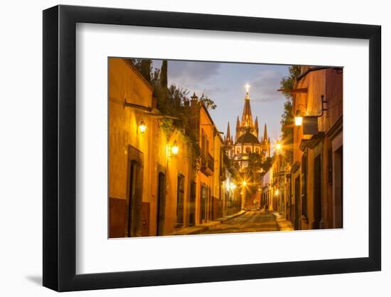 Cobblestones of Aldama Street, San Miguel De Allende, Mexico-Chuck Haney-Framed Premium Photographic Print