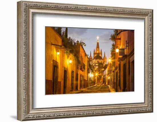 Cobblestones of Aldama Street, San Miguel De Allende, Mexico-Chuck Haney-Framed Photographic Print