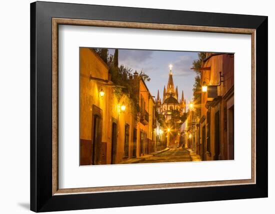 Cobblestones of Aldama Street, San Miguel De Allende, Mexico-Chuck Haney-Framed Photographic Print