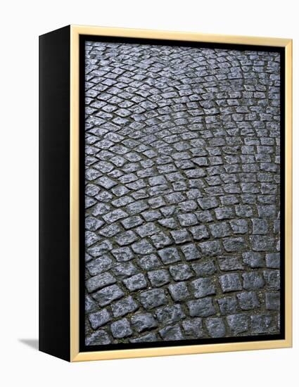 Cobblestones on Street in Aeroskobing, Island of Aero, Denmark, Scandinavia, Europe-Robert Harding-Framed Premier Image Canvas