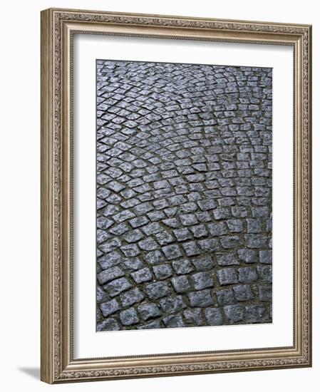 Cobblestones on Street in Aeroskobing, Island of Aero, Denmark, Scandinavia, Europe-Robert Harding-Framed Photographic Print