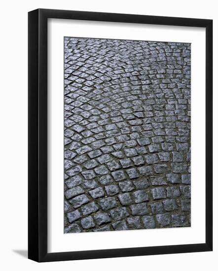 Cobblestones on Street in Aeroskobing, Island of Aero, Denmark, Scandinavia, Europe-Robert Harding-Framed Photographic Print
