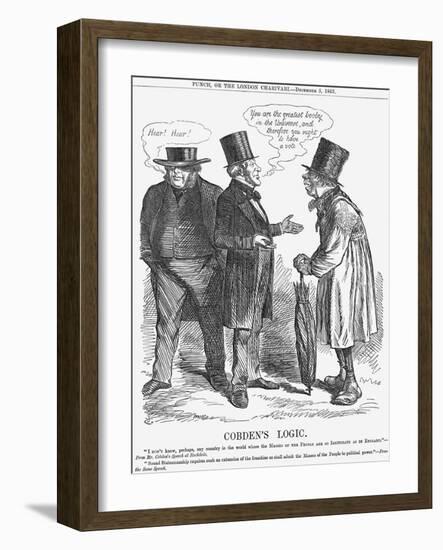 Cobden's Logic, 1863-John Tenniel-Framed Giclee Print