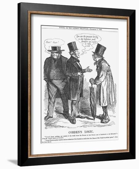 Cobden's Logic, 1863-John Tenniel-Framed Giclee Print