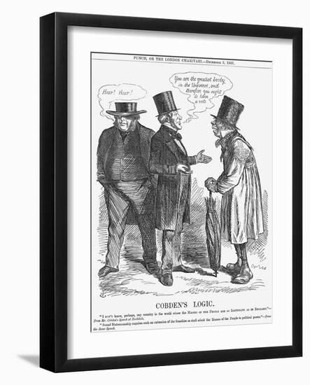 Cobden's Logic, 1863-John Tenniel-Framed Giclee Print