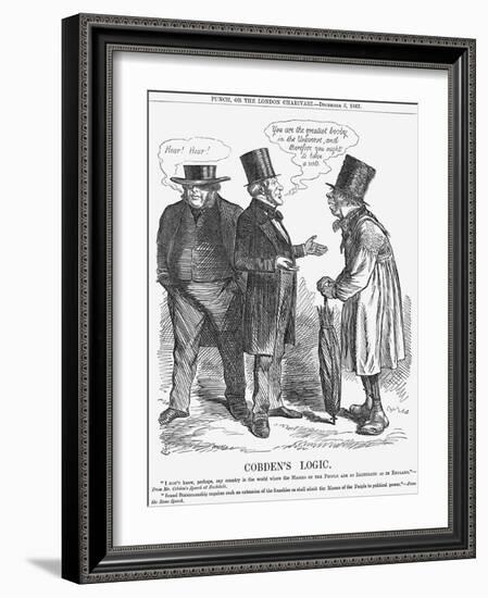 Cobden's Logic, 1863-John Tenniel-Framed Giclee Print