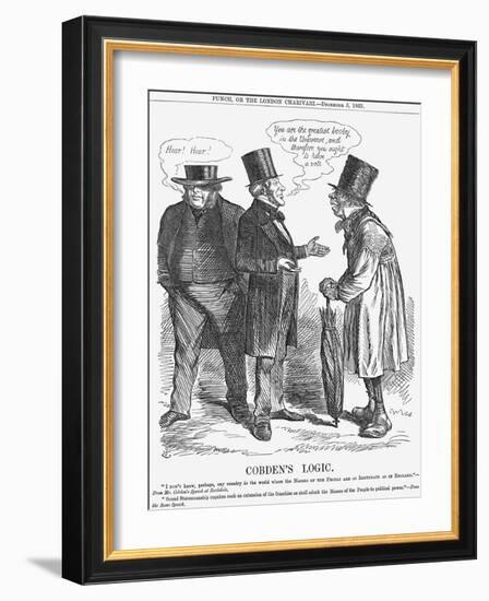 Cobden's Logic, 1863-John Tenniel-Framed Giclee Print