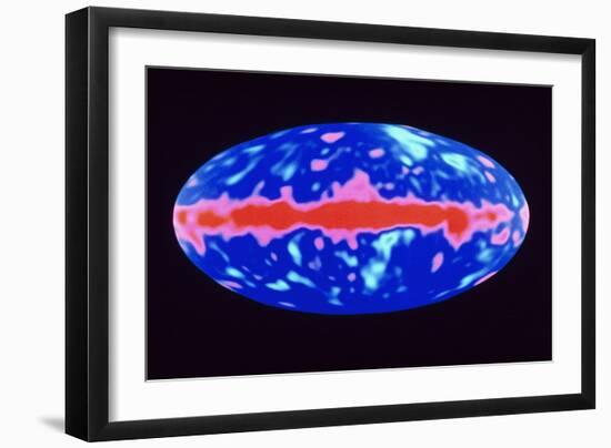 COBE DMR Image of Background Microwave Variation-null-Framed Photographic Print