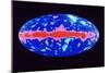 COBE DMR Image of Background Microwave Variation-null-Mounted Photographic Print