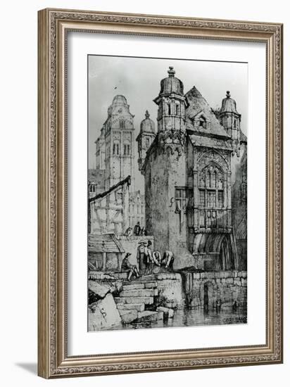 Coblence from Sketches in Flanders and Germany, 1833-Samuel Prout-Framed Giclee Print